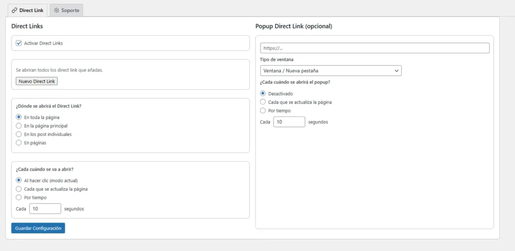 Direct Link – Plugin WordPress