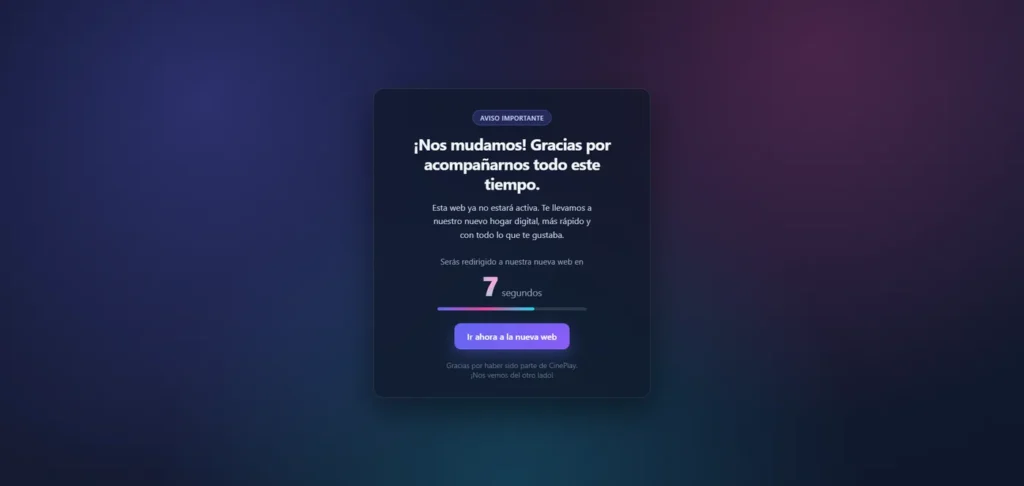 Nos Mudamos – Plugin WordPress para Redirección de sitio